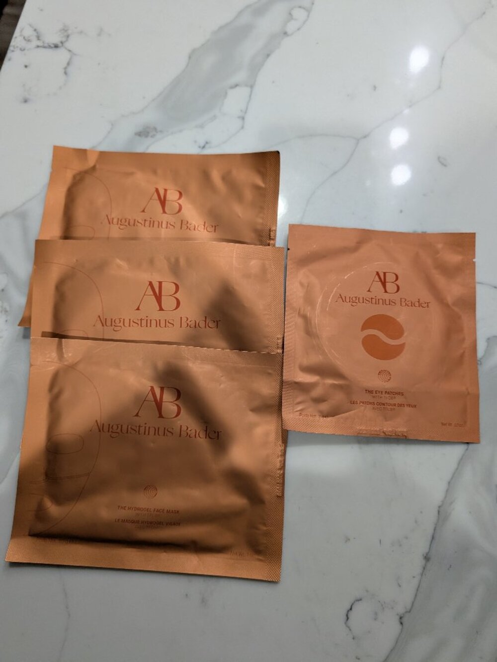 Augustinus Bader the eye patches and hydrogel face mask set